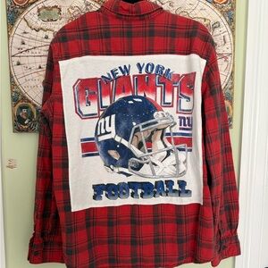NY Giants Plaid‎ Buttondown